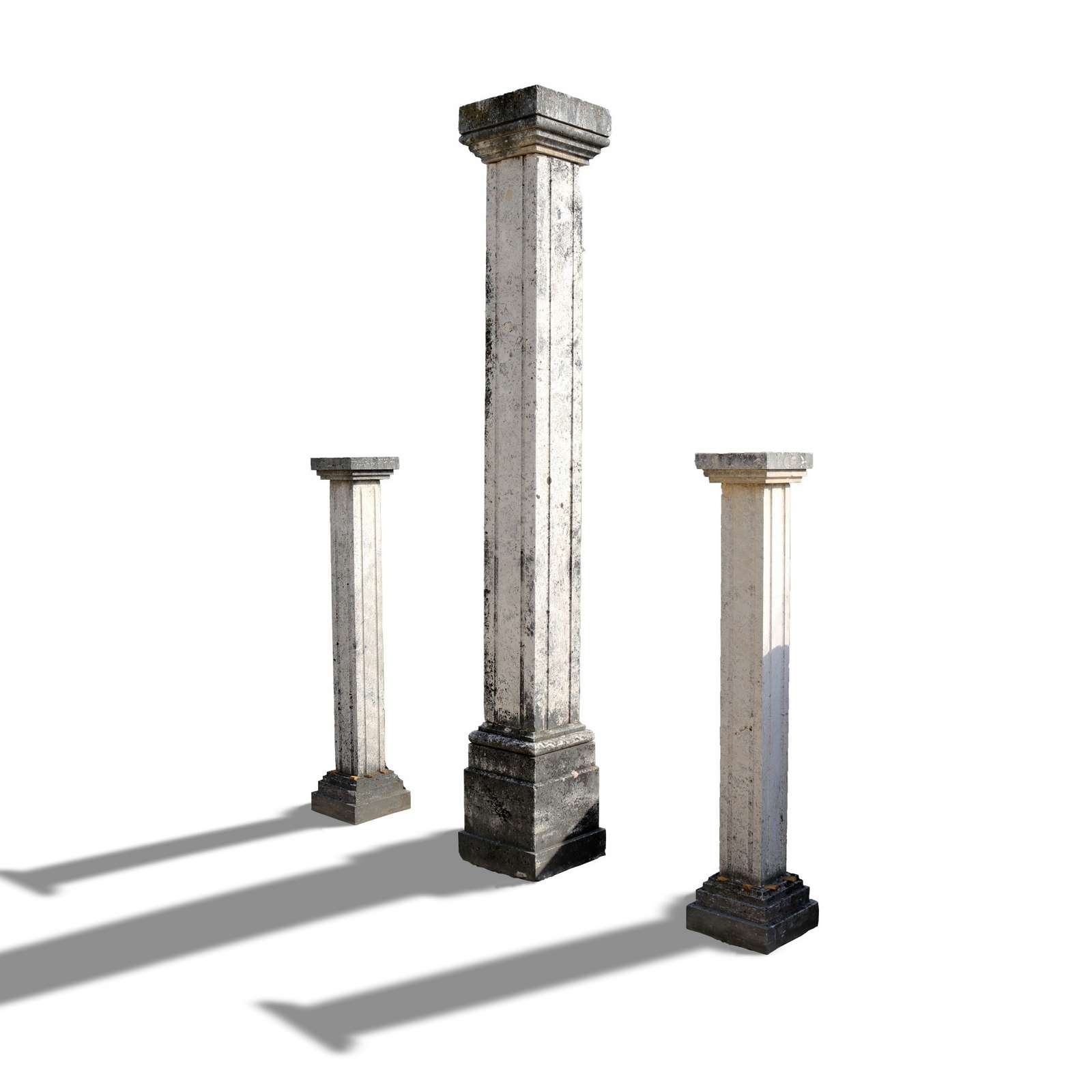 Antiche colonne in pietra. Epoca 1900. - Colonne antiche - Architettura - Prodotti - Antichità Fiorillo