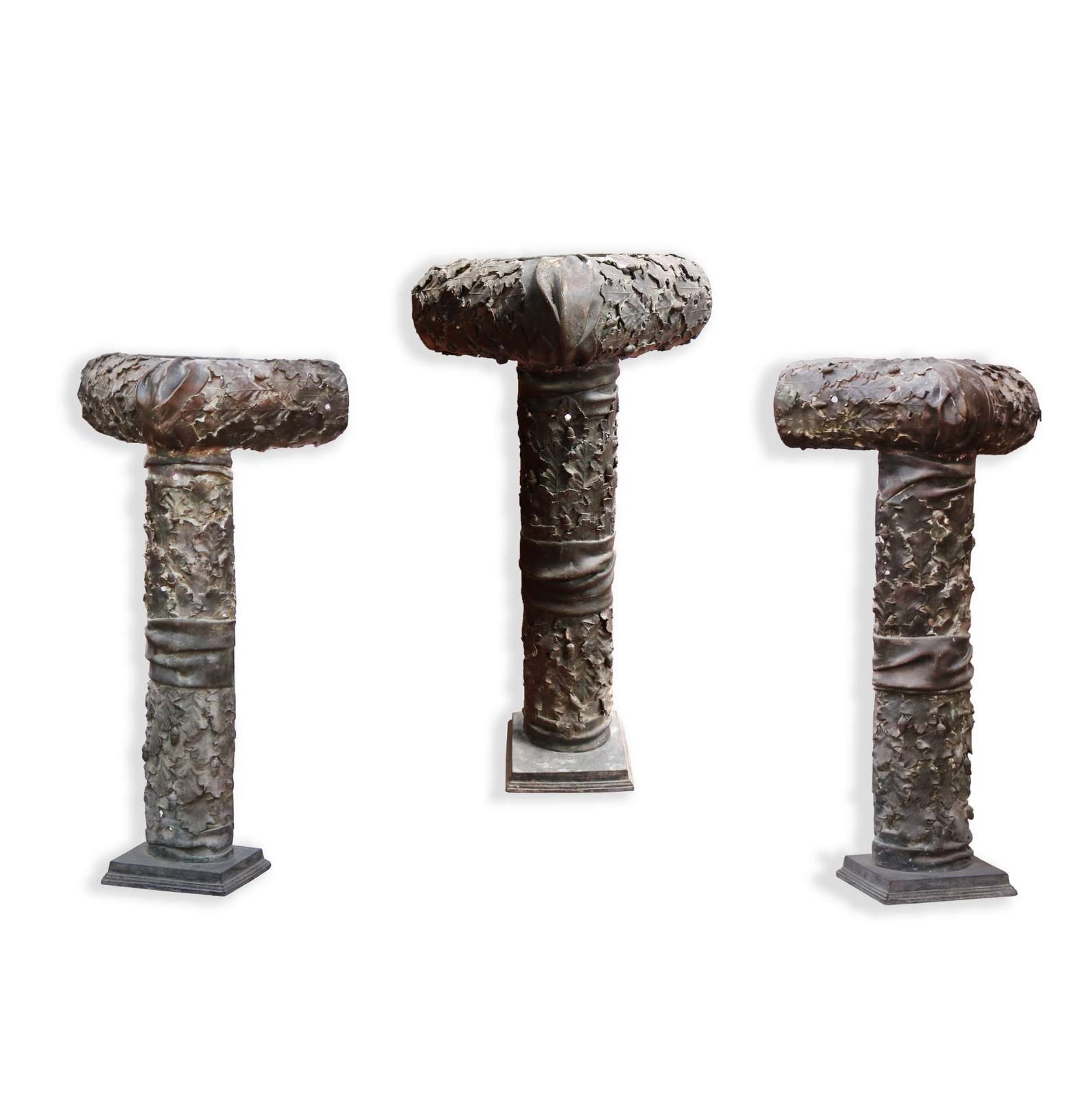 Antiche colonne angolari in bronzo. Epoca Liberty. - Colonne antiche - Architettura - Prodotti - Antichità Fiorillo