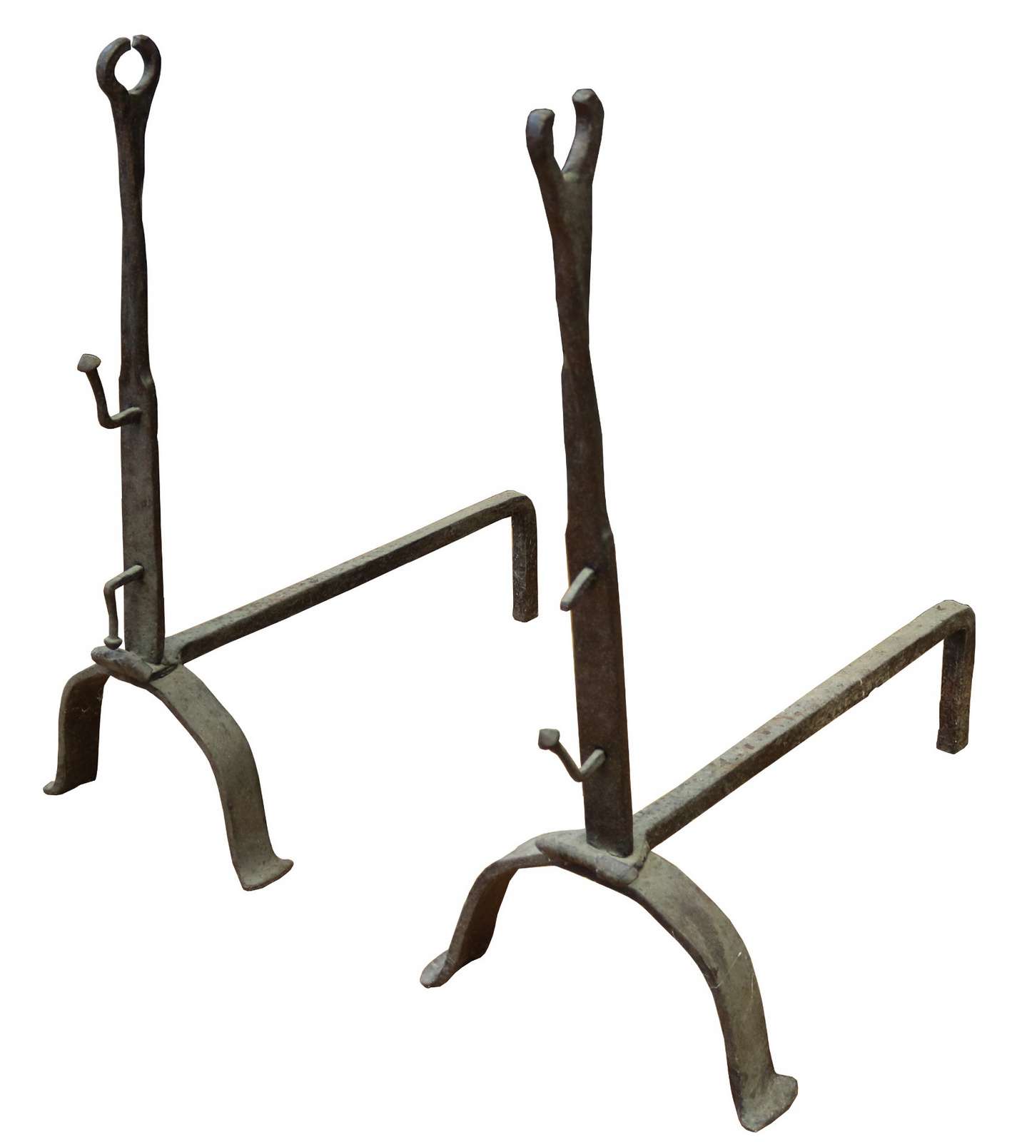 Antica coppia di alari. Epoca 1800. - Accessori Camini - Camini e Accessori - Prodotti - Antichità Fiorillo