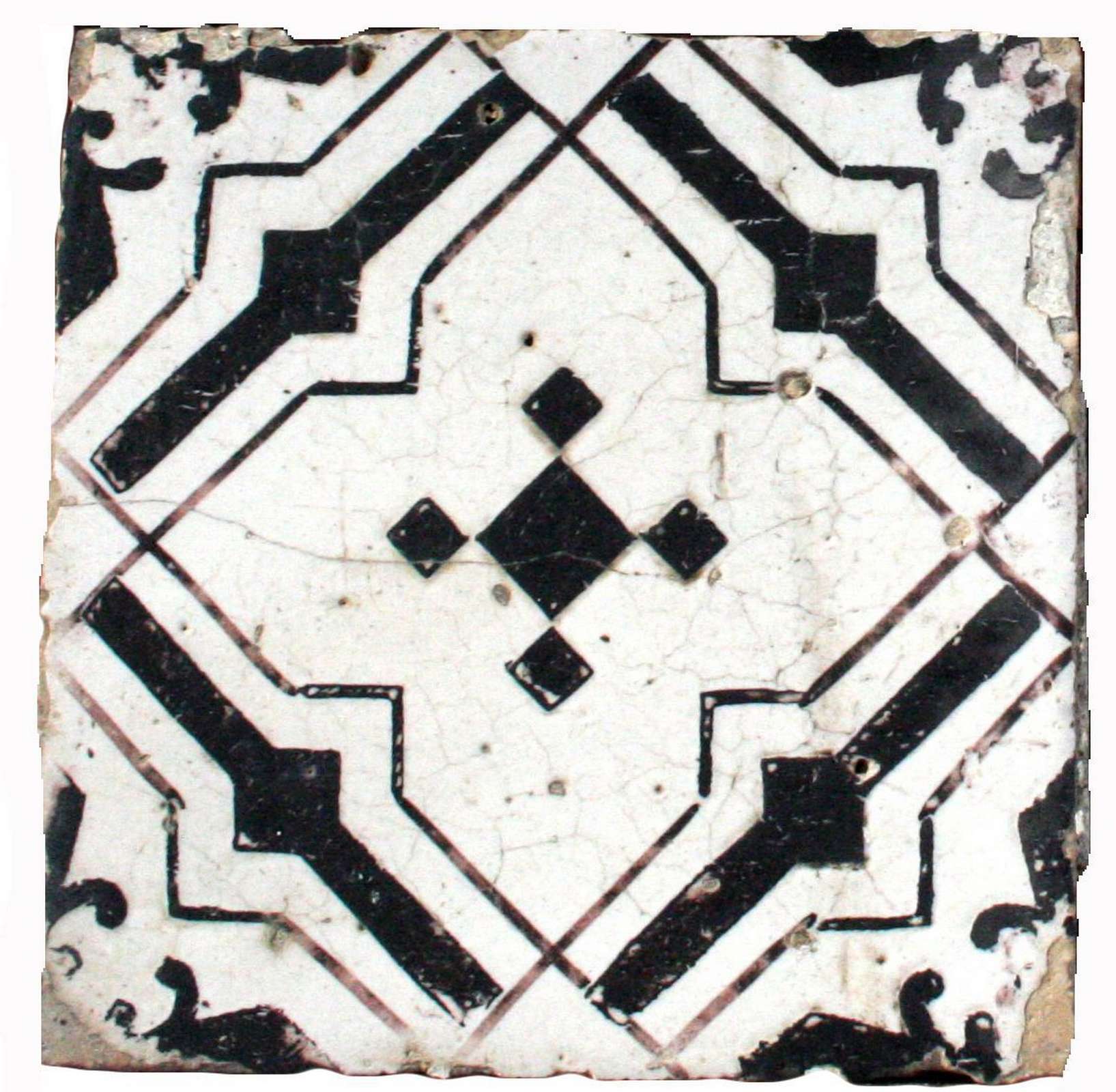 Antica mattonella in maiolica - Maioliche Antiche - Pavimentazioni Antiche - Prodotti - Antichità Fiorillo