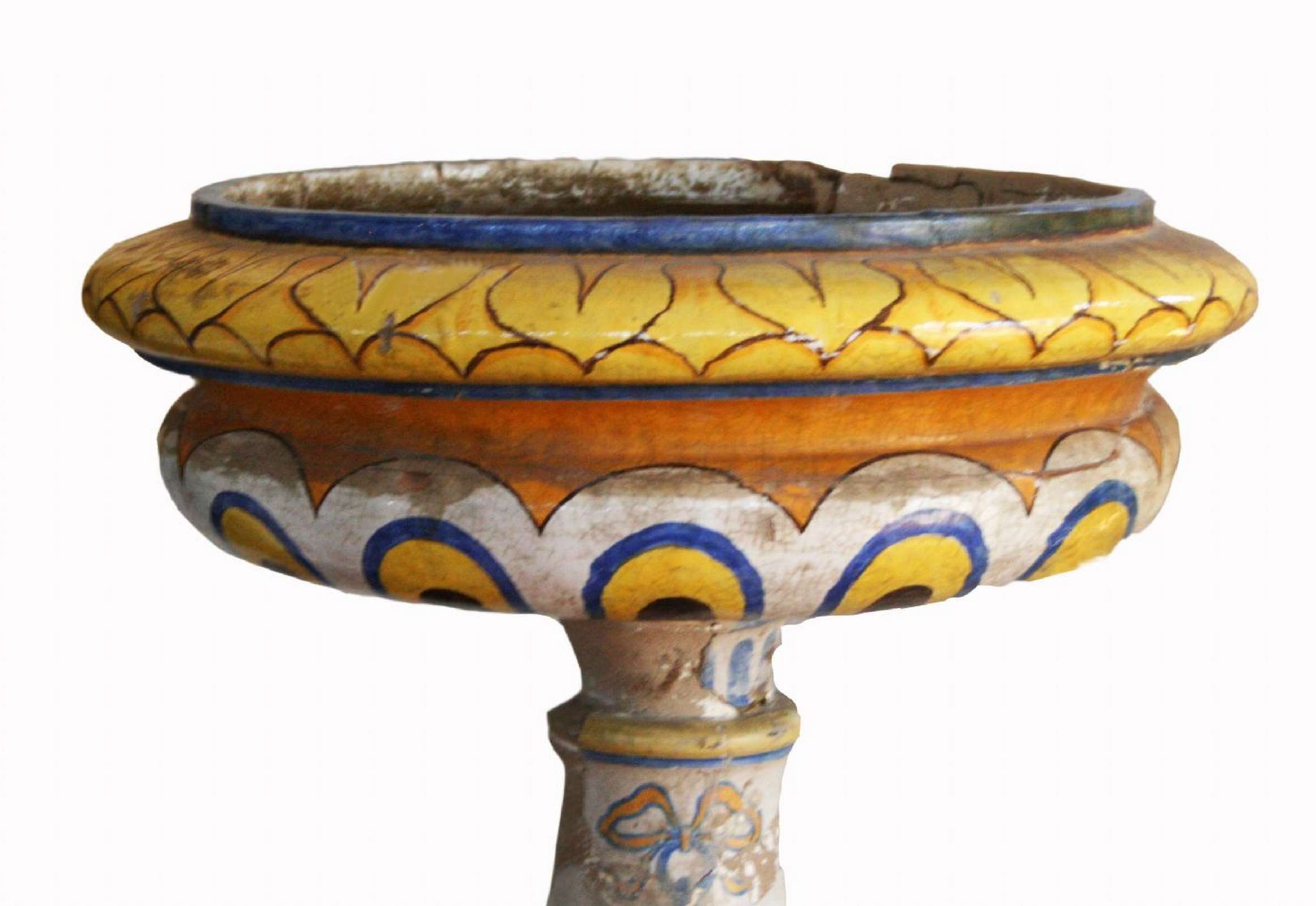 Coppia di fontane in maiolica. Epoca 1800. - 1