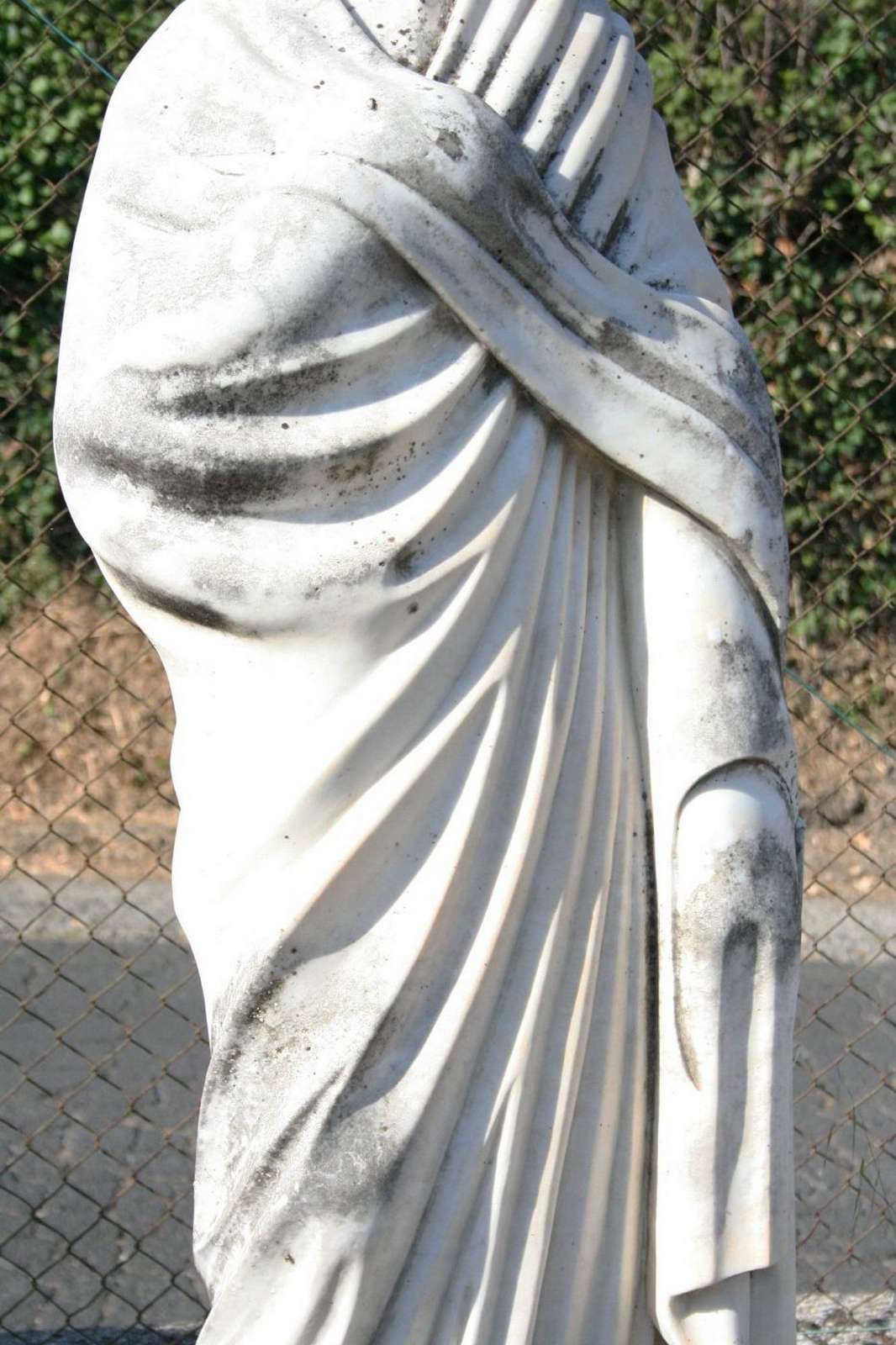 Antica statua in marmo. Epoca 1800. - 1