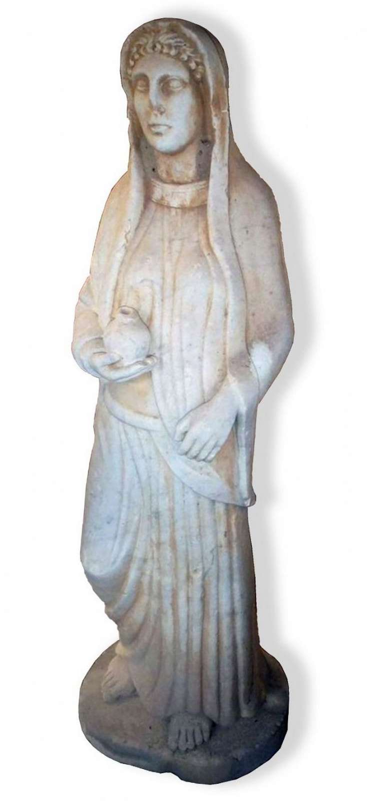 Statua femminile in marmo. Epoca 1800. - Statue Antiche - Sculture Antiche - Prodotti - Antichità Fiorillo