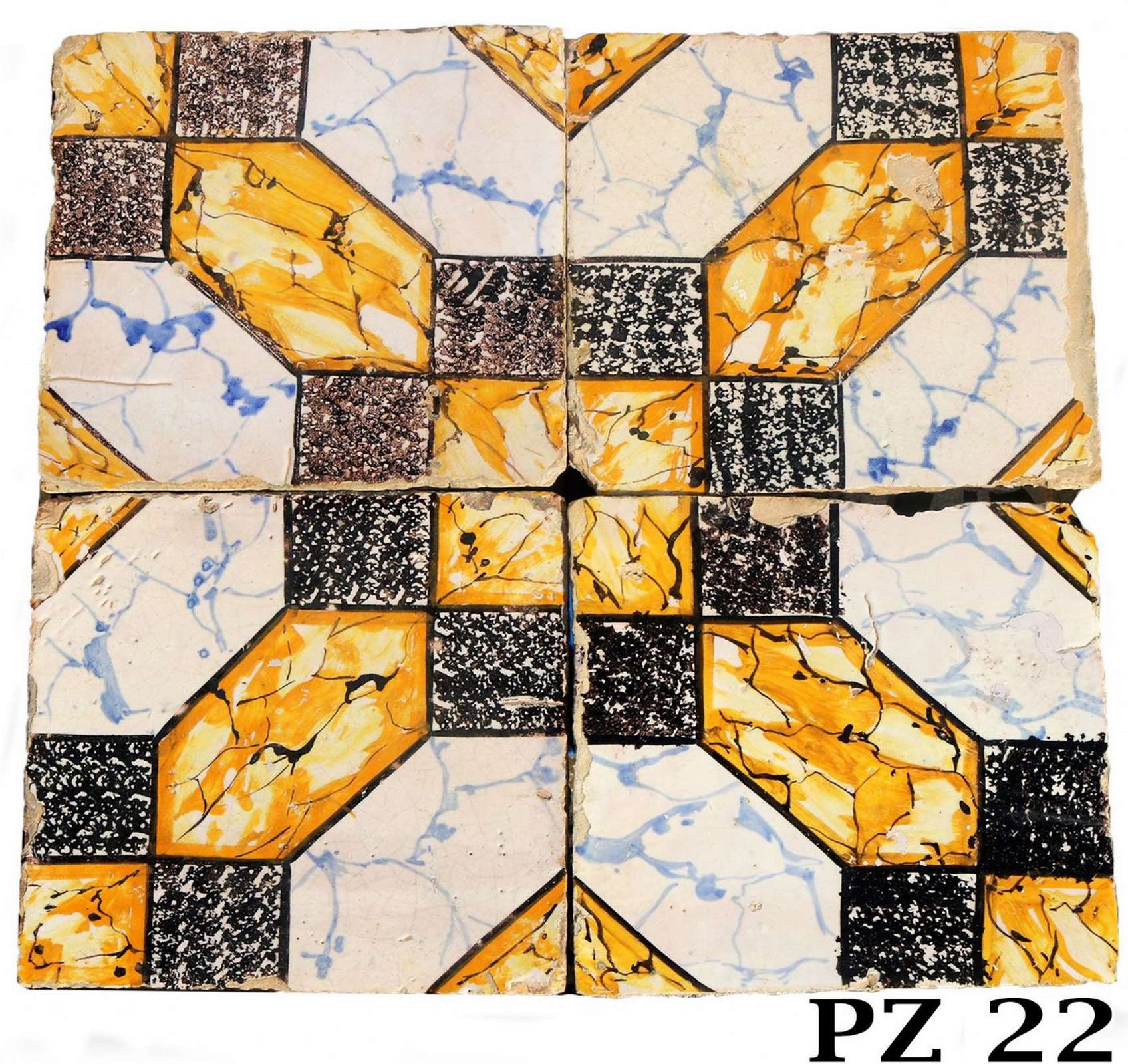 Antica pavimentazione in maiolica - 1
