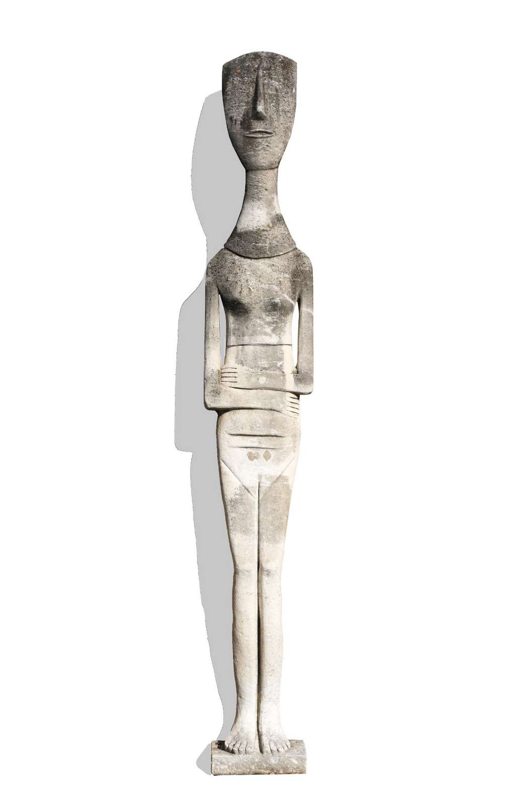 Antica e rarissima statua in marmo. Epoca 1800. - 1