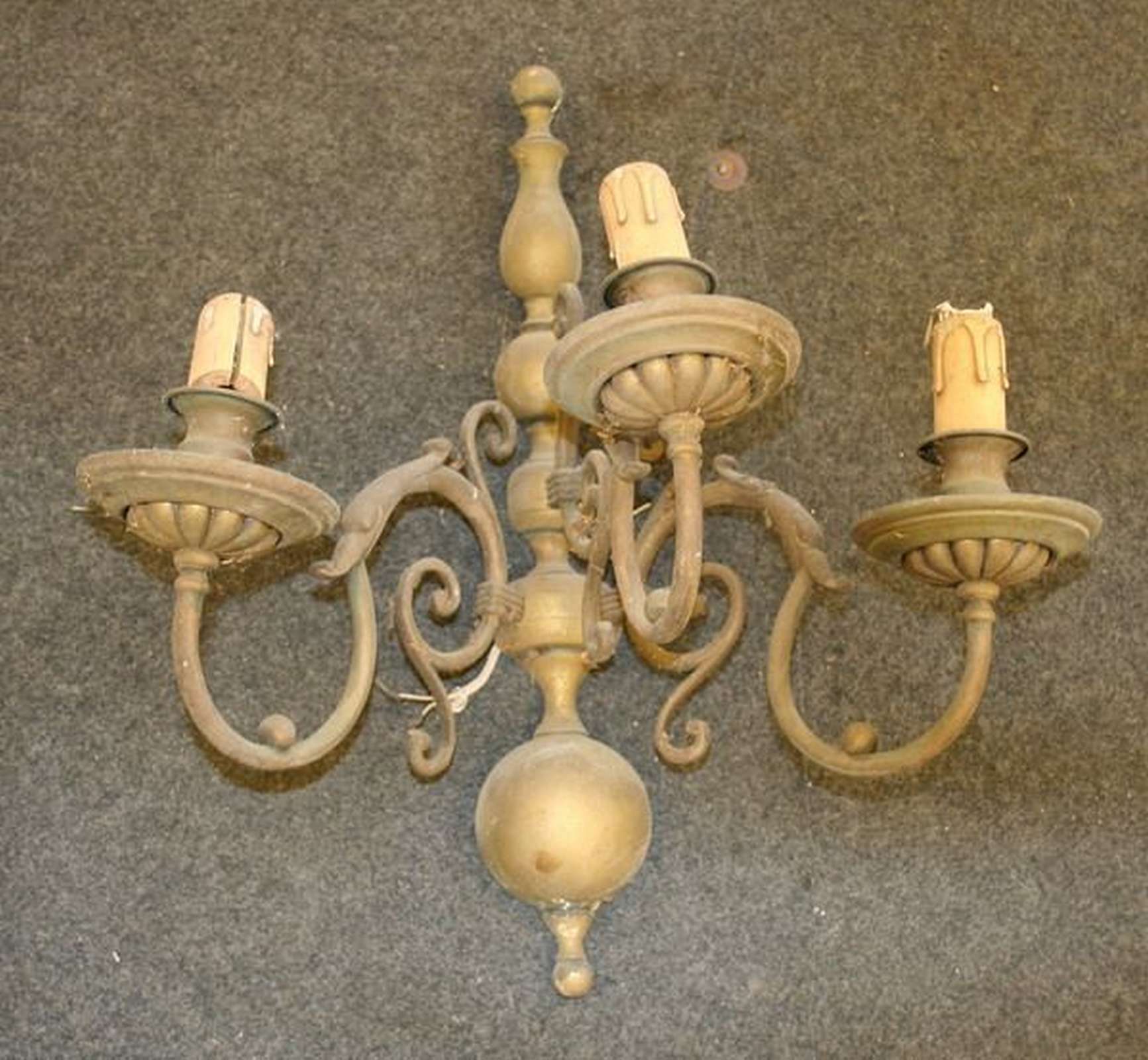 Appliques a tre bracci - Lampadari e Candelabri - Mobili antichi - Prodotti - Antichità Fiorillo