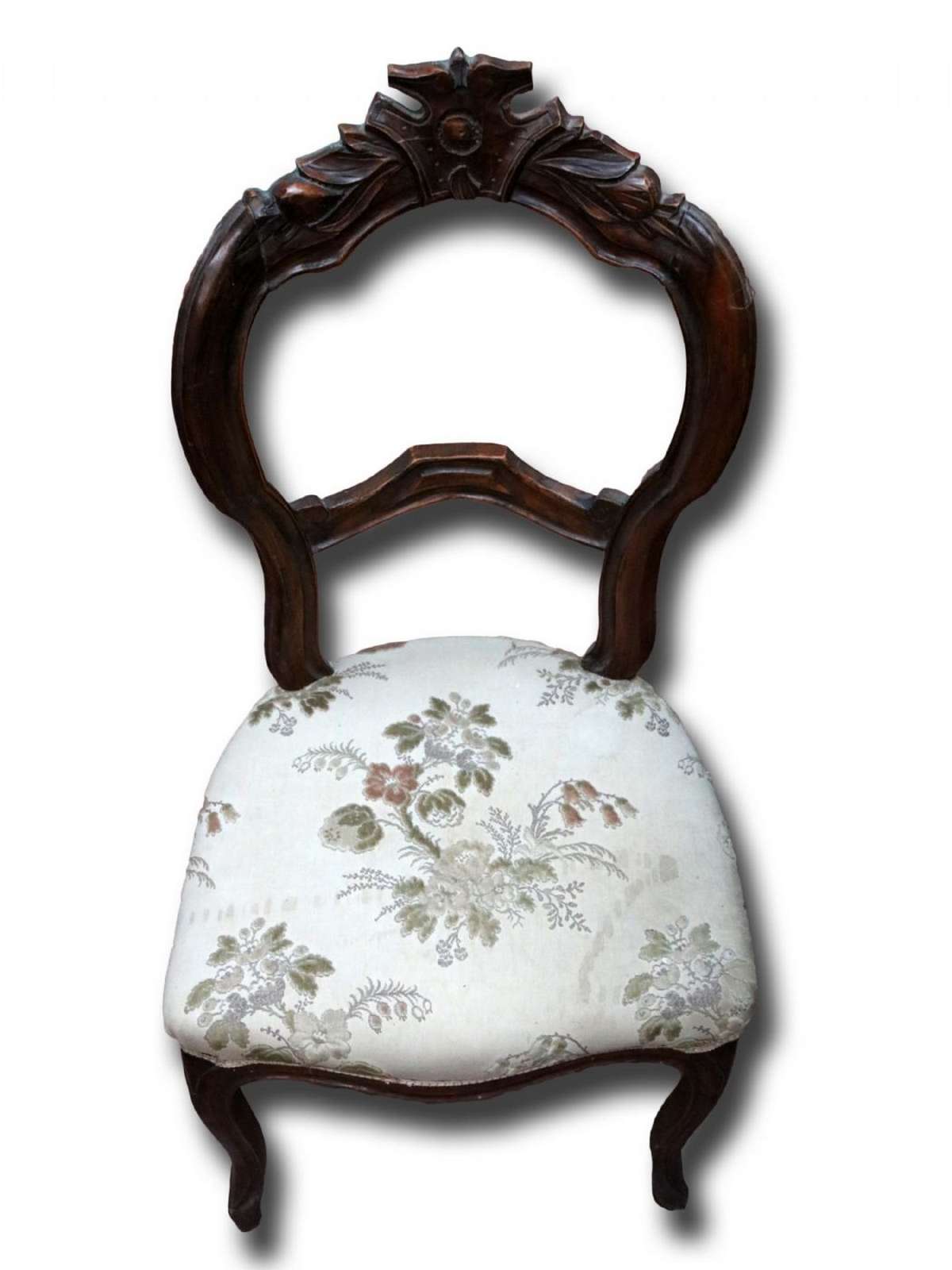 Una sedia antica in legno di due. Epoca 1800. - 1