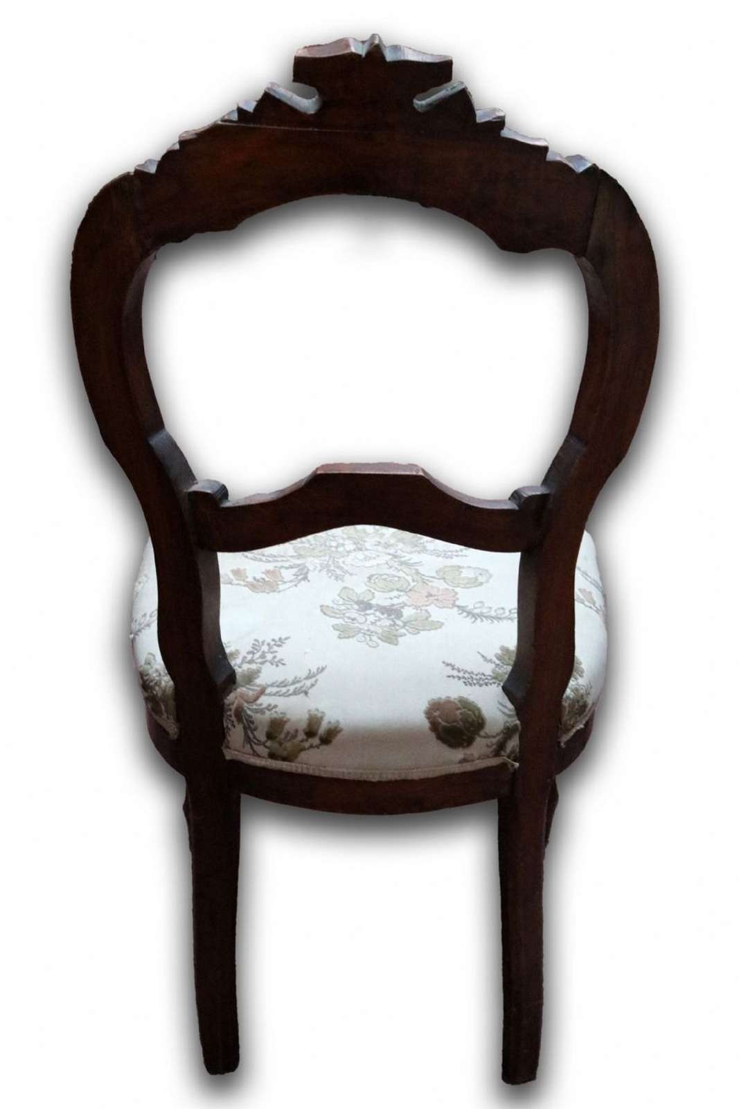 Una sedia antica in legno di due. Epoca 1800. - 1