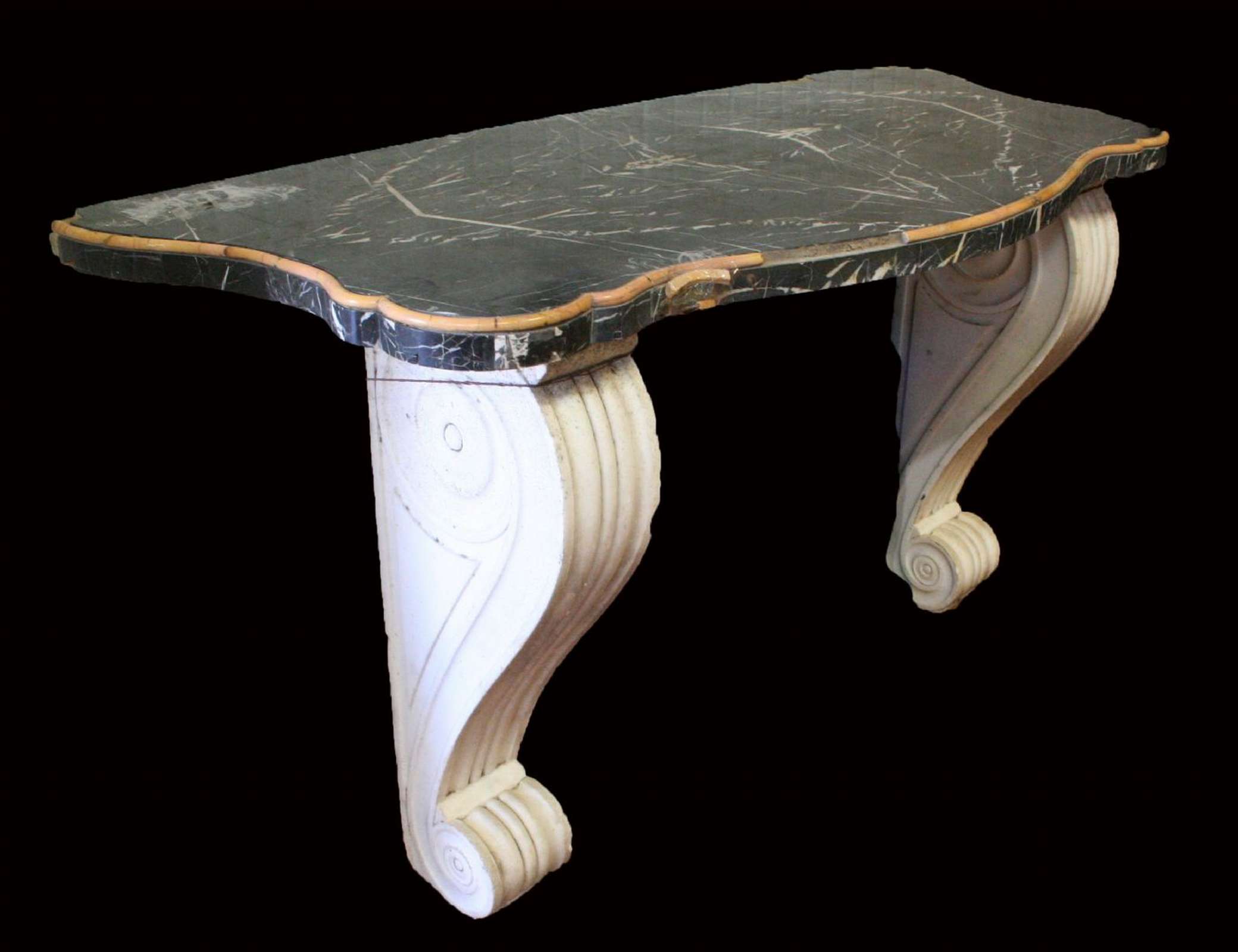 Consolle lastronato in marmo. Epoca 1800 - Tavoli in vari materiali - Tavoli e complementi - Prodotti - Antichità Fiorillo