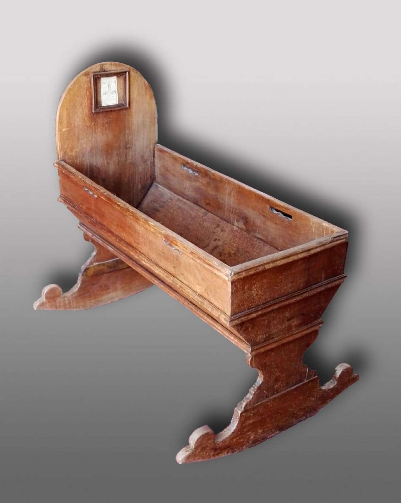 Antica culla in legno. Epoca 1800. - Letti Antichi - Mobili antichi - Prodotti - Antichità Fiorillo