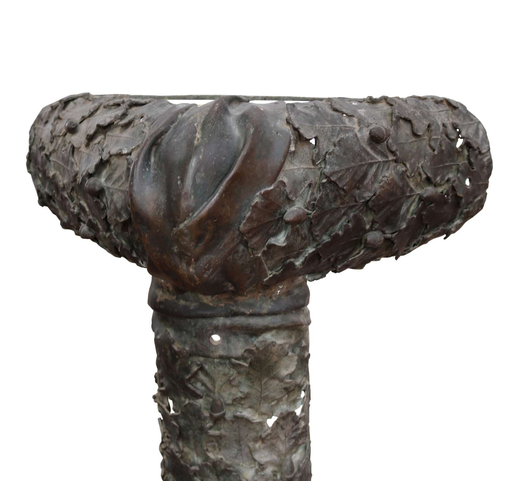 Antiche colonne angolari in bronzo. Epoca Liberty. - 1