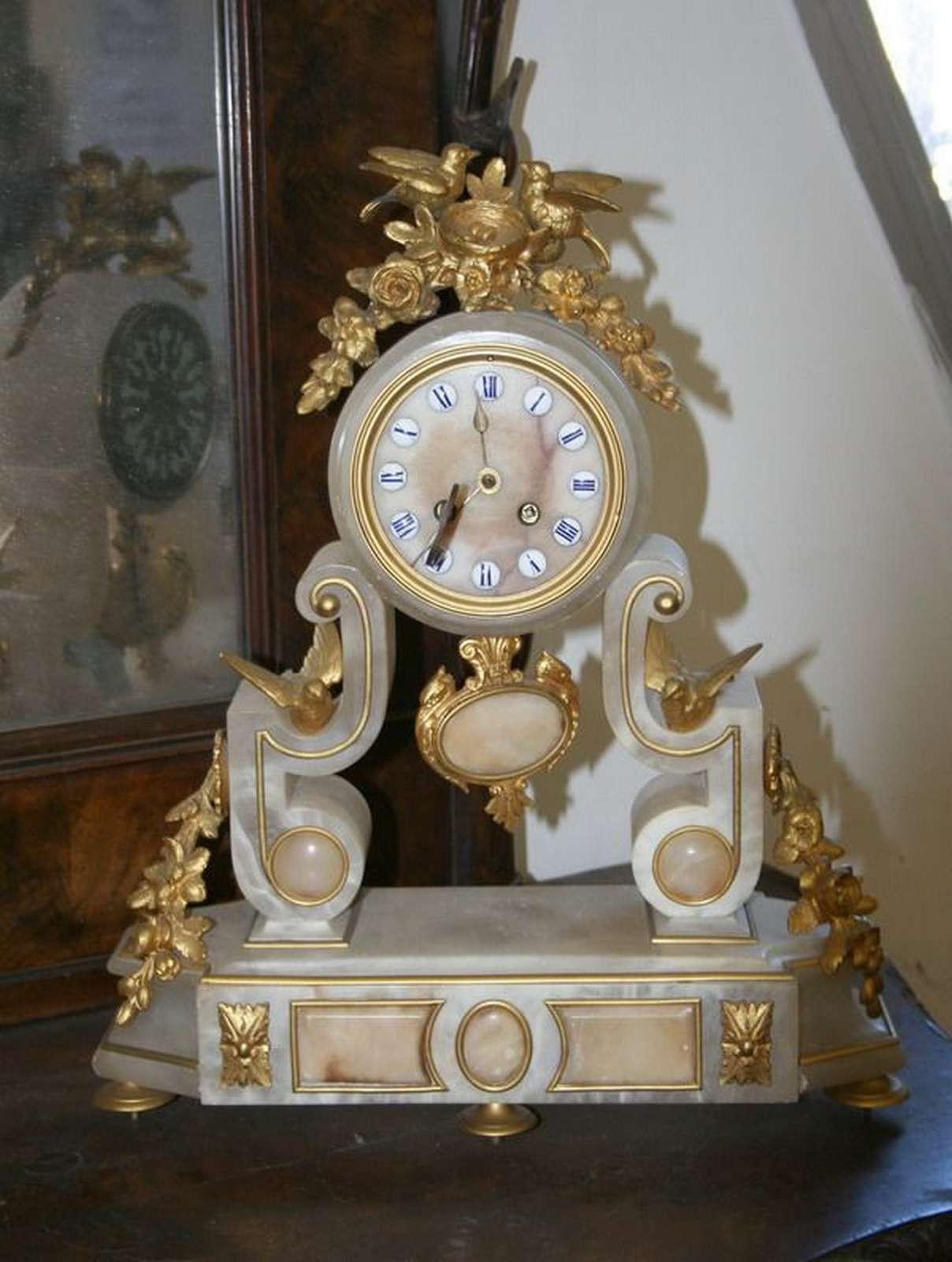 Antico orologio in alabastro. - Vari - Mobili antichi - Prodotti - Antichità Fiorillo