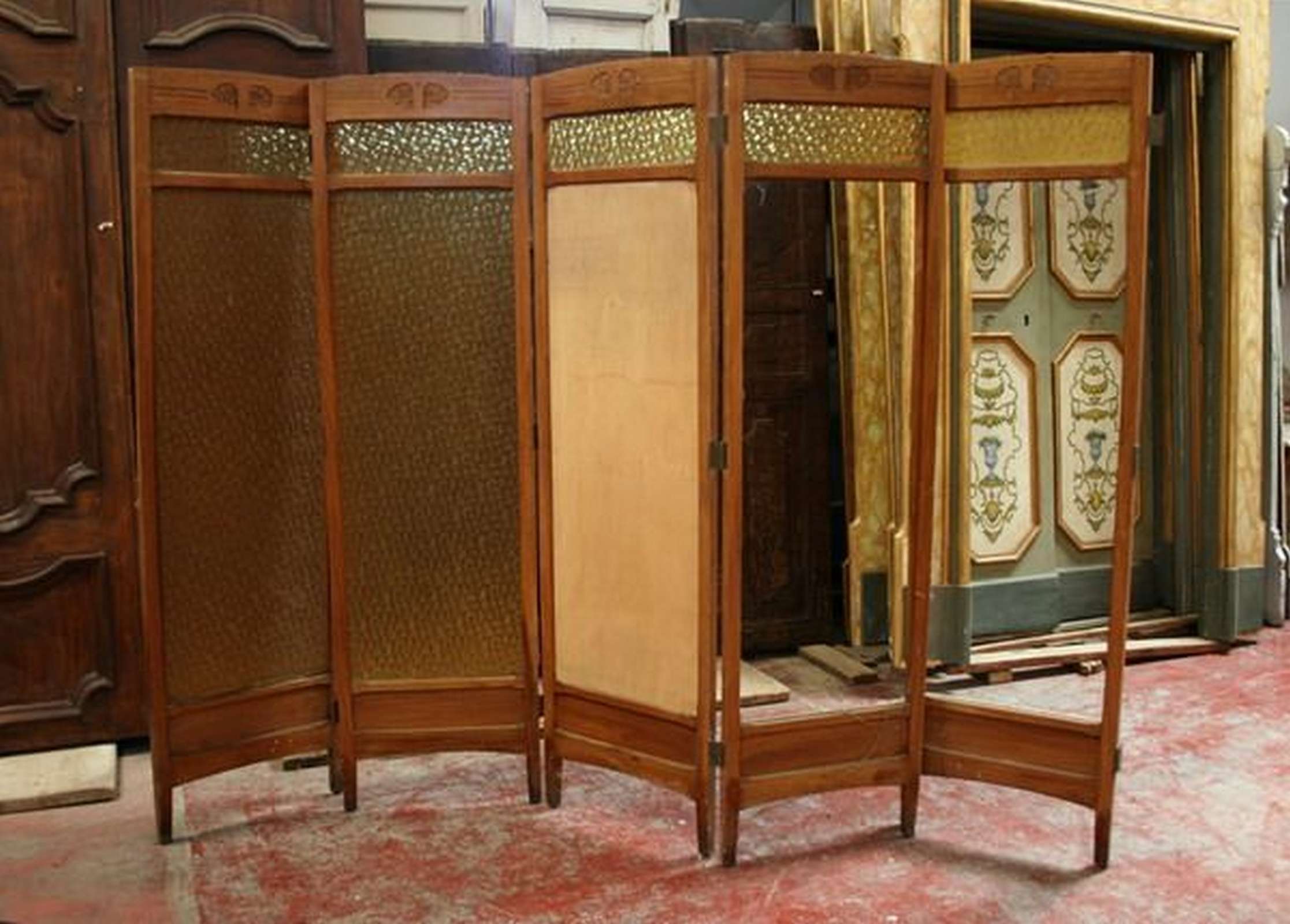 Paravento in legno e vetro - Others - Furniture - Products - Antichità  Fiorillo