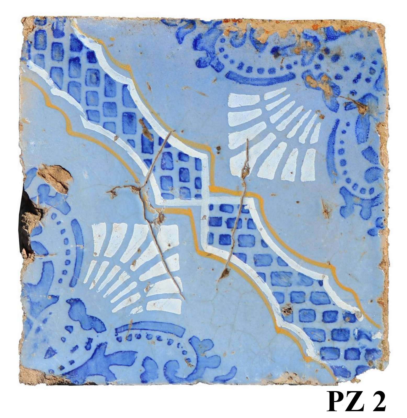 Antica pavimentazione in maiolica. - Maioliche Antiche - Pavimentazioni Antiche - Prodotti - Antichità Fiorillo