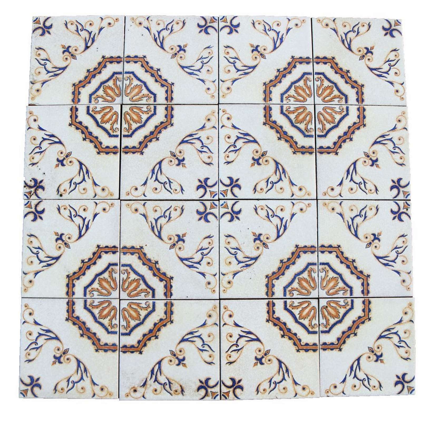 Antica pavimentazione in maiolica. - 1