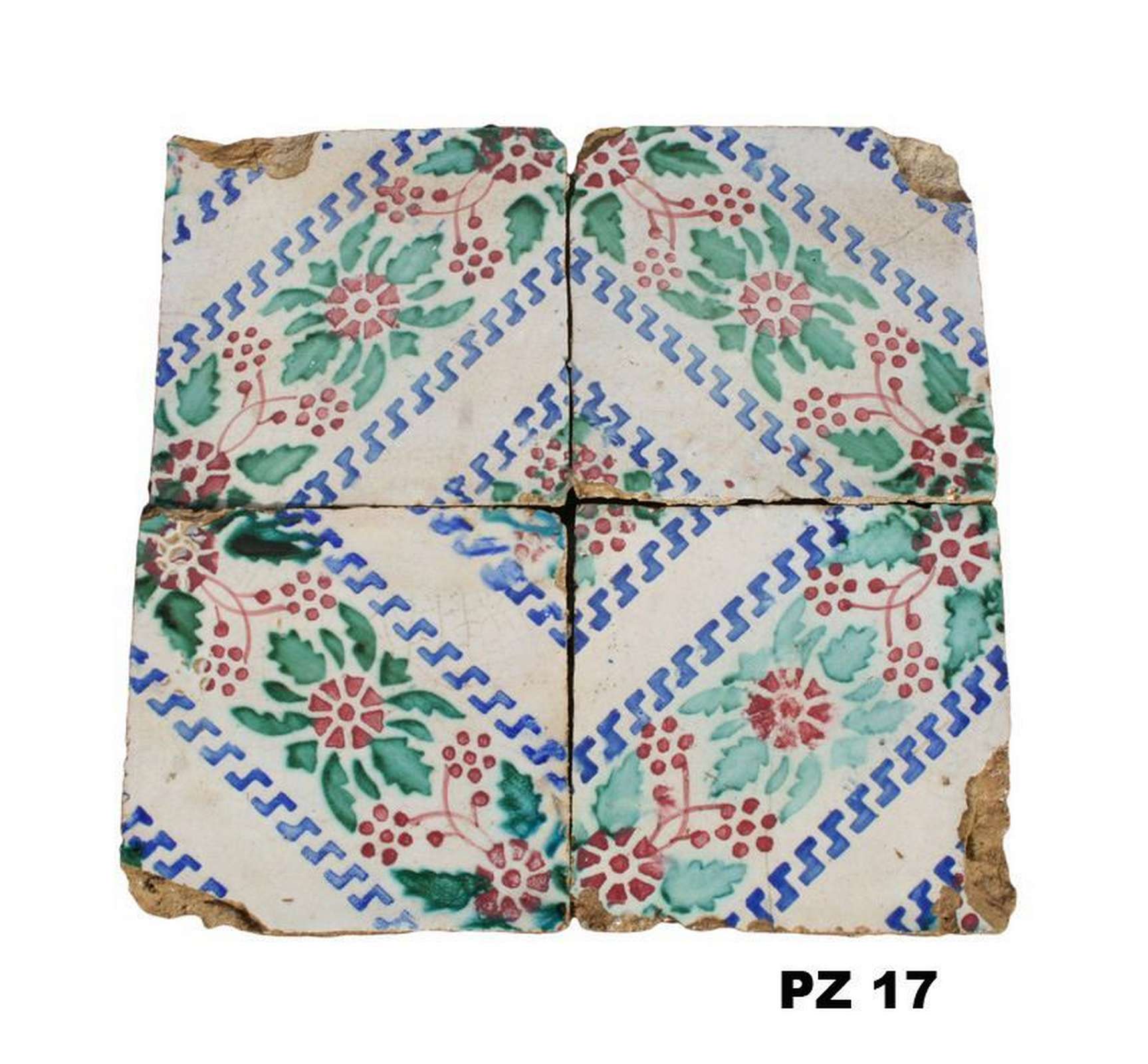 Antica pavimentazione in maiolica - 1