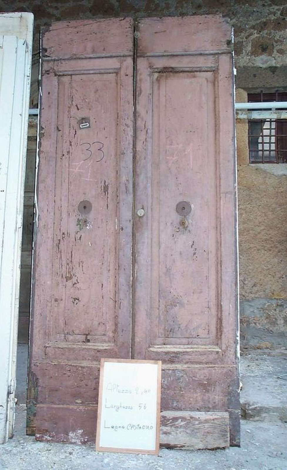 Antica porta in legno - Porte Laccate - Porte Antiche - Prodotti - Antichità Fiorillo