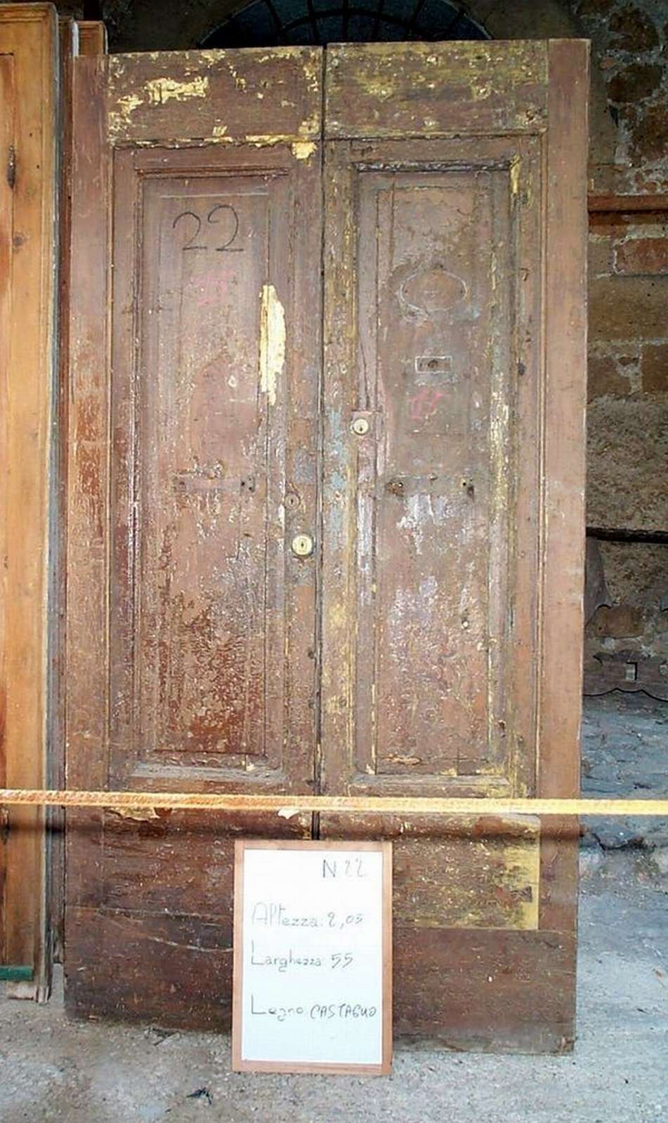 Antico portoncino in legno - Portoni Antichi - Porte Antiche - Prodotti - Antichità Fiorillo