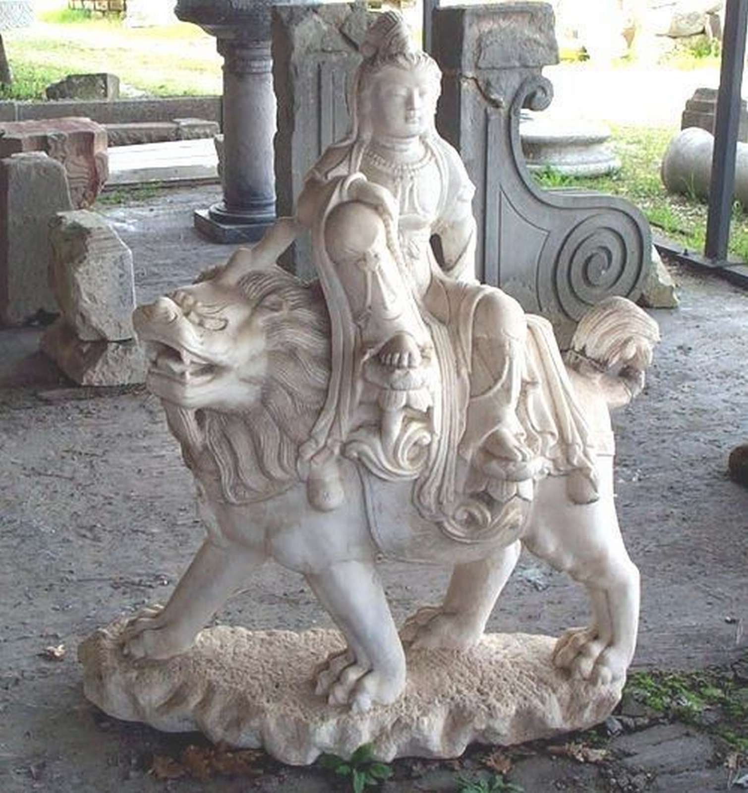 Antica scultura in marmo. Epoca 1800. - 1