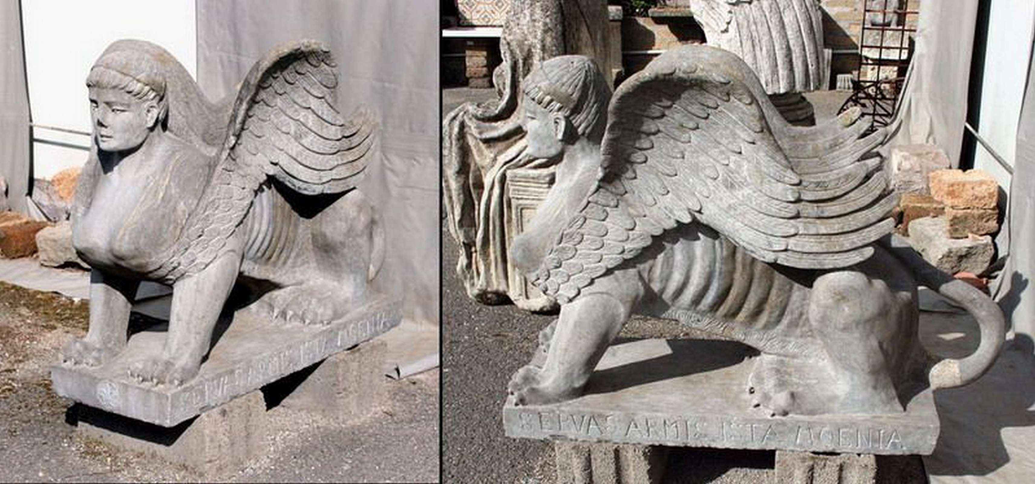 Antica statua in basalto. Epoca 1500. - Statue Antiche - Sculture Antiche - Prodotti - Antichità Fiorillo
