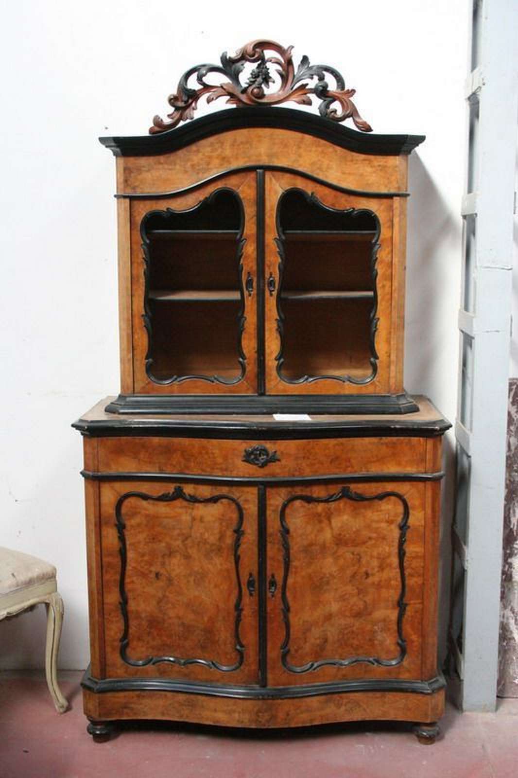 Antica vetrinetta in legno. Epoca 1800. - 1