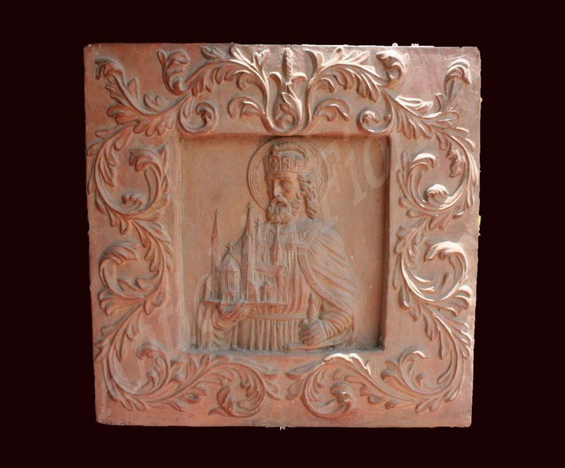 Pannello antico in terracotta. Epoca fine 1800. - 1