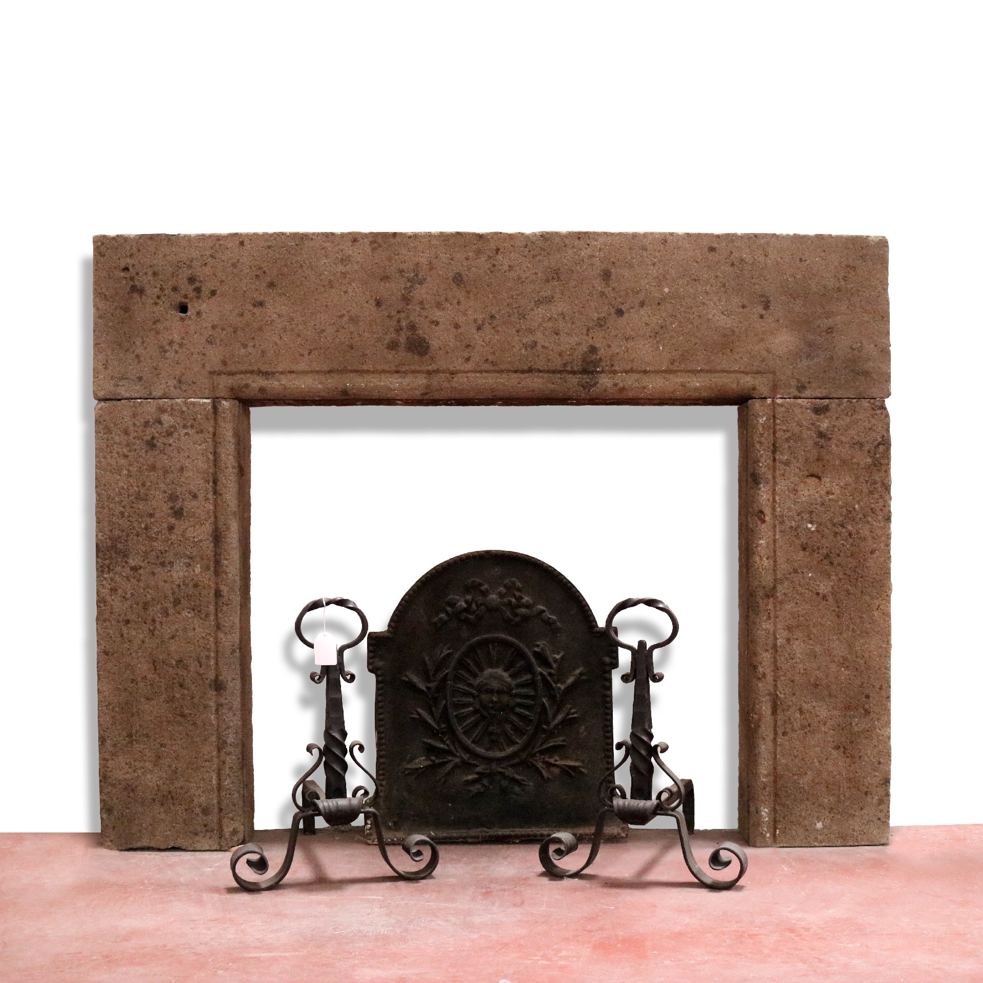 Antico camino in pietra cm.142x110h.  - Camini Antichi - Camini e Accessori - Prodotti - Antichità Fiorillo
