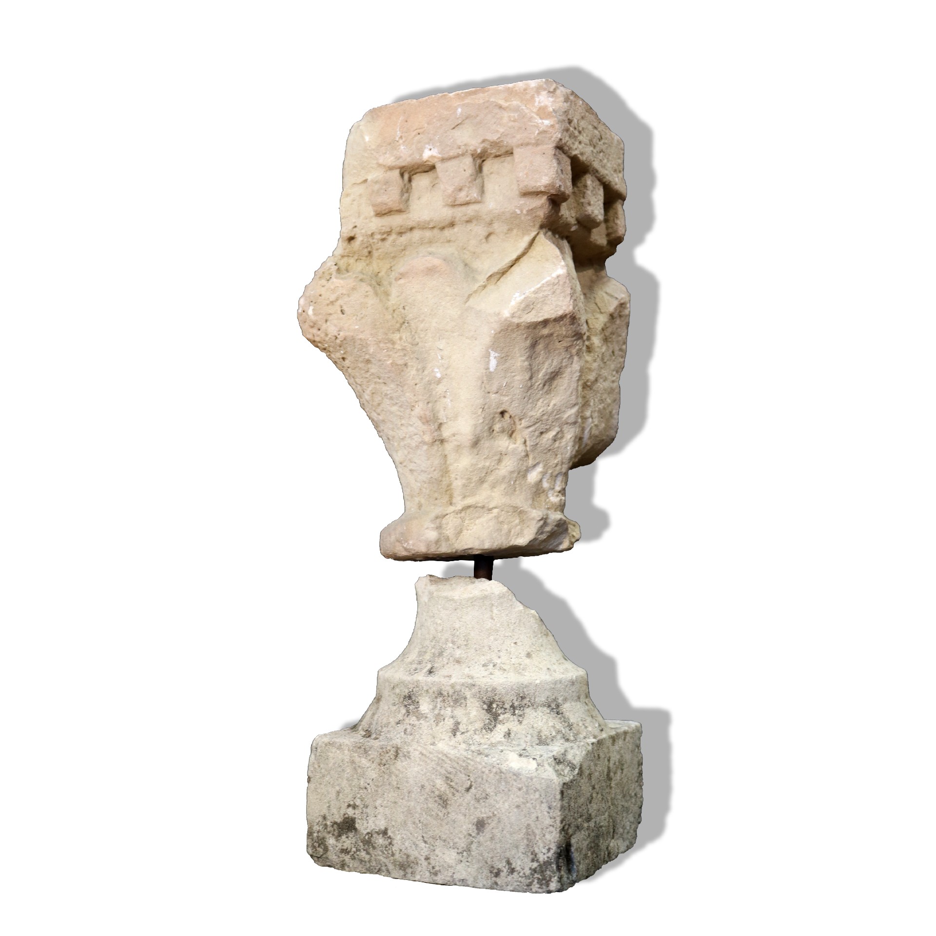 Antico capitello in pietra. - Capitelli basi per colonne - Architettura - Prodotti - Antichità Fiorillo