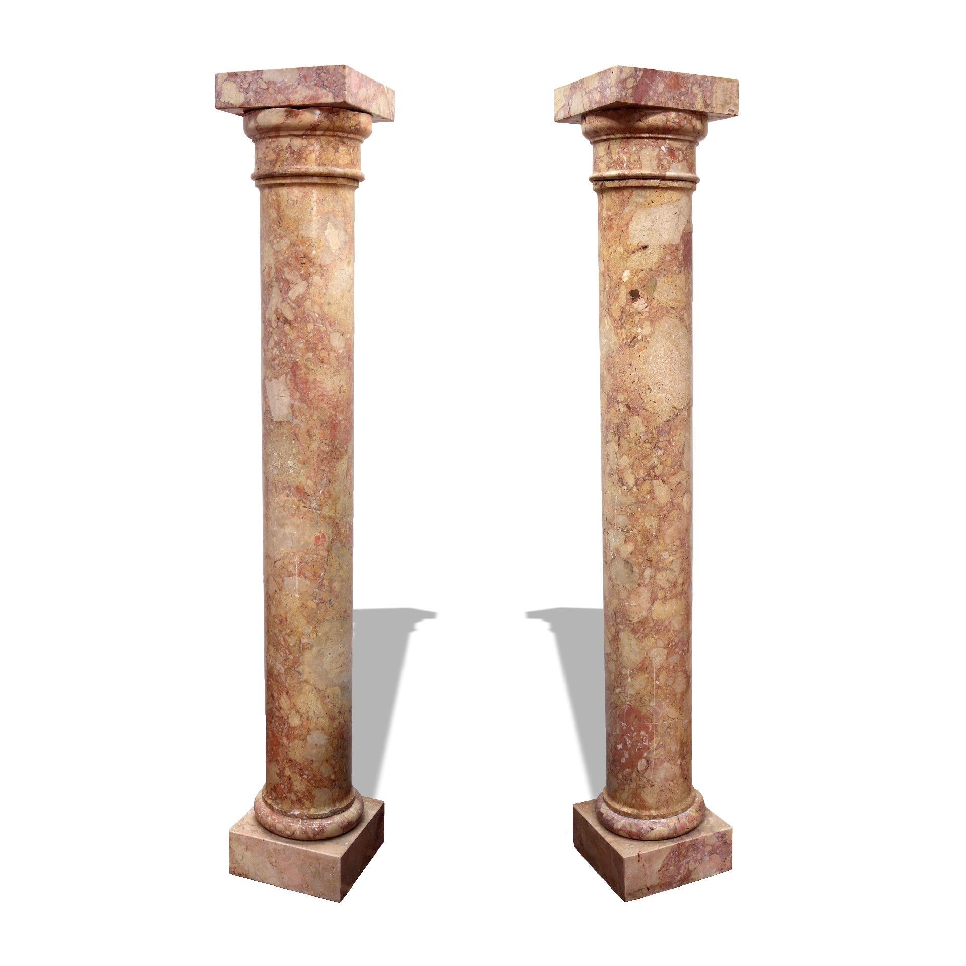 Coppia di antiche colonne in marmo. Epoca 1800. - Colonne antiche - Architettura - Prodotti - Antichità Fiorillo