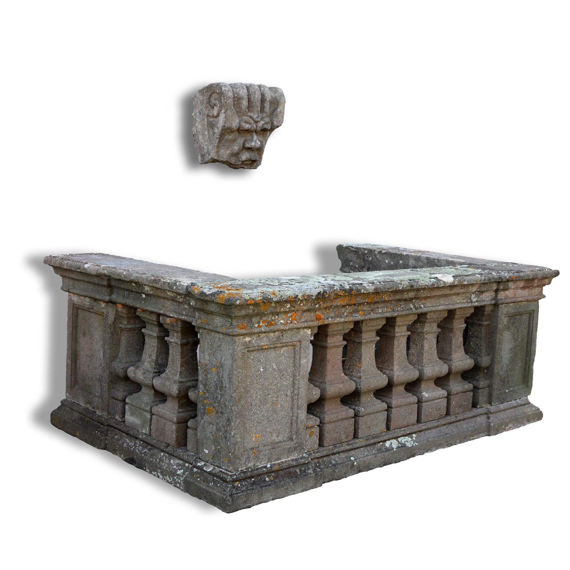 Importante Fontana antica in pietra. Epoca 1400 - 1600. - Fontane Antiche - Arredo Giardino - Prodotti - Antichità Fiorillo