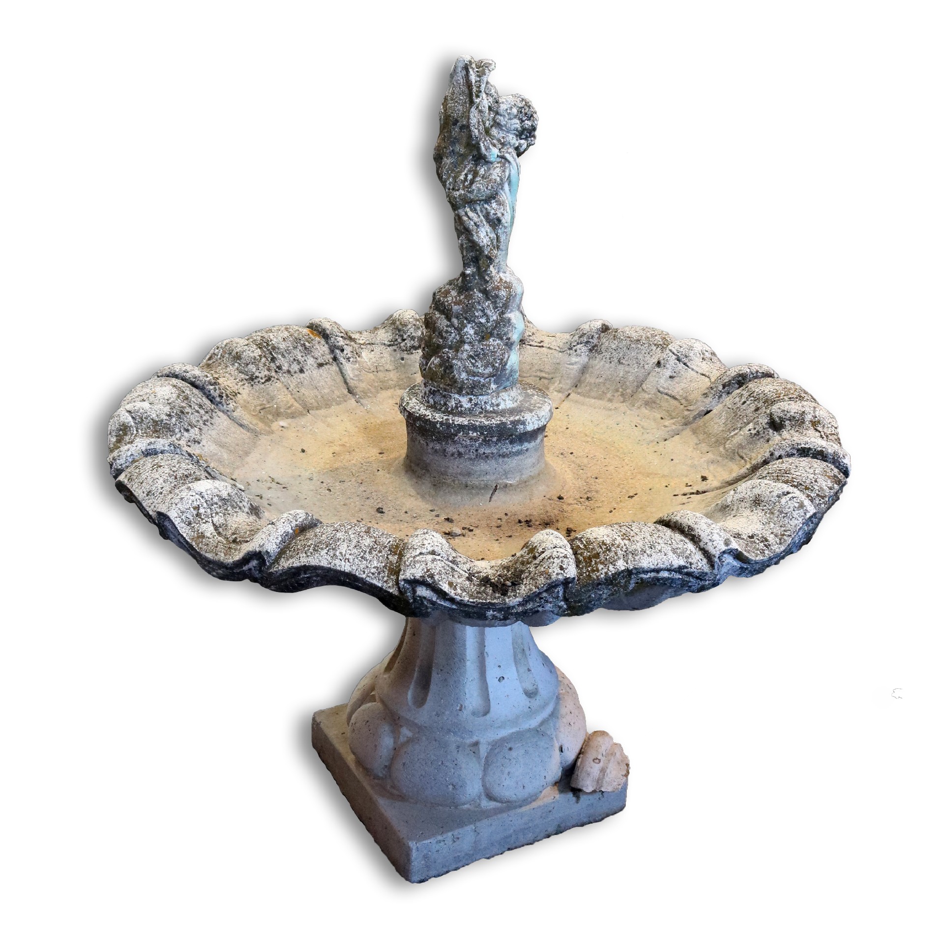 Antica fontana in impasto. Epoca primi 1900. - Fontane Antiche - Arredo Giardino - Prodotti - Antichità Fiorillo