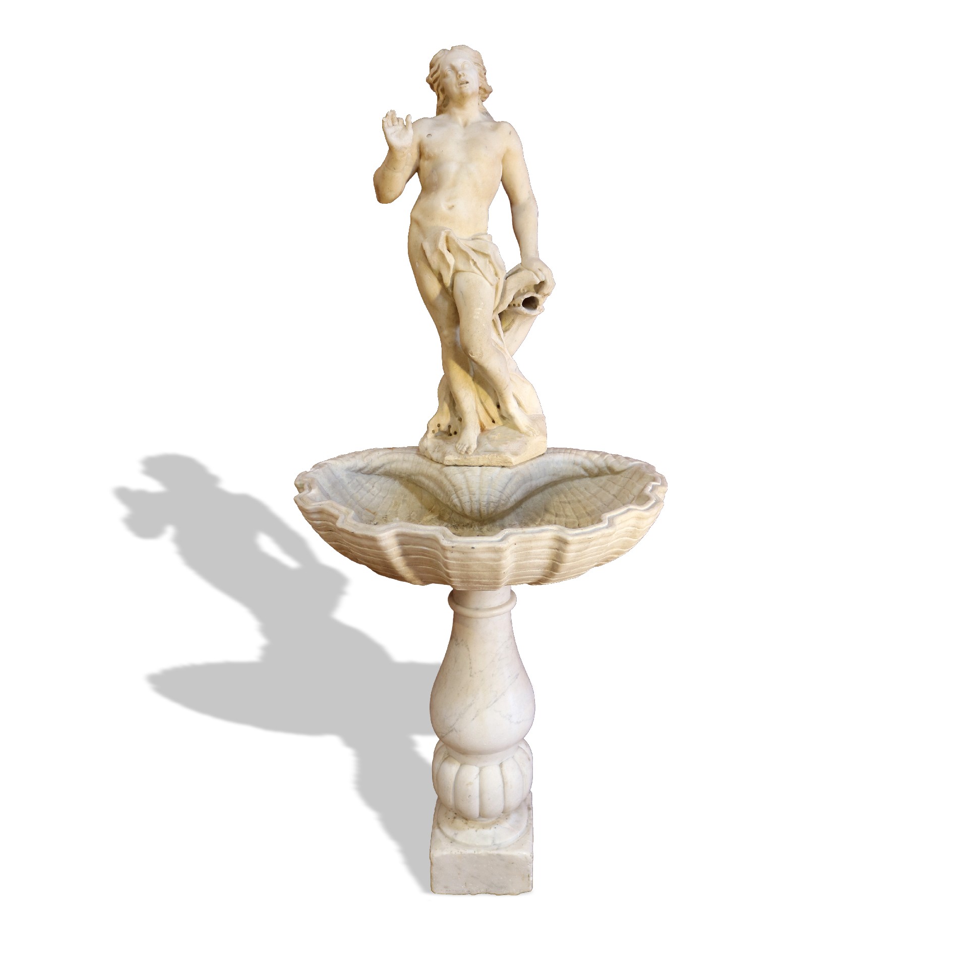 Fontana antica in marmo.  - Fontane Antiche - Arredo Giardino - Prodotti - Antichità Fiorillo