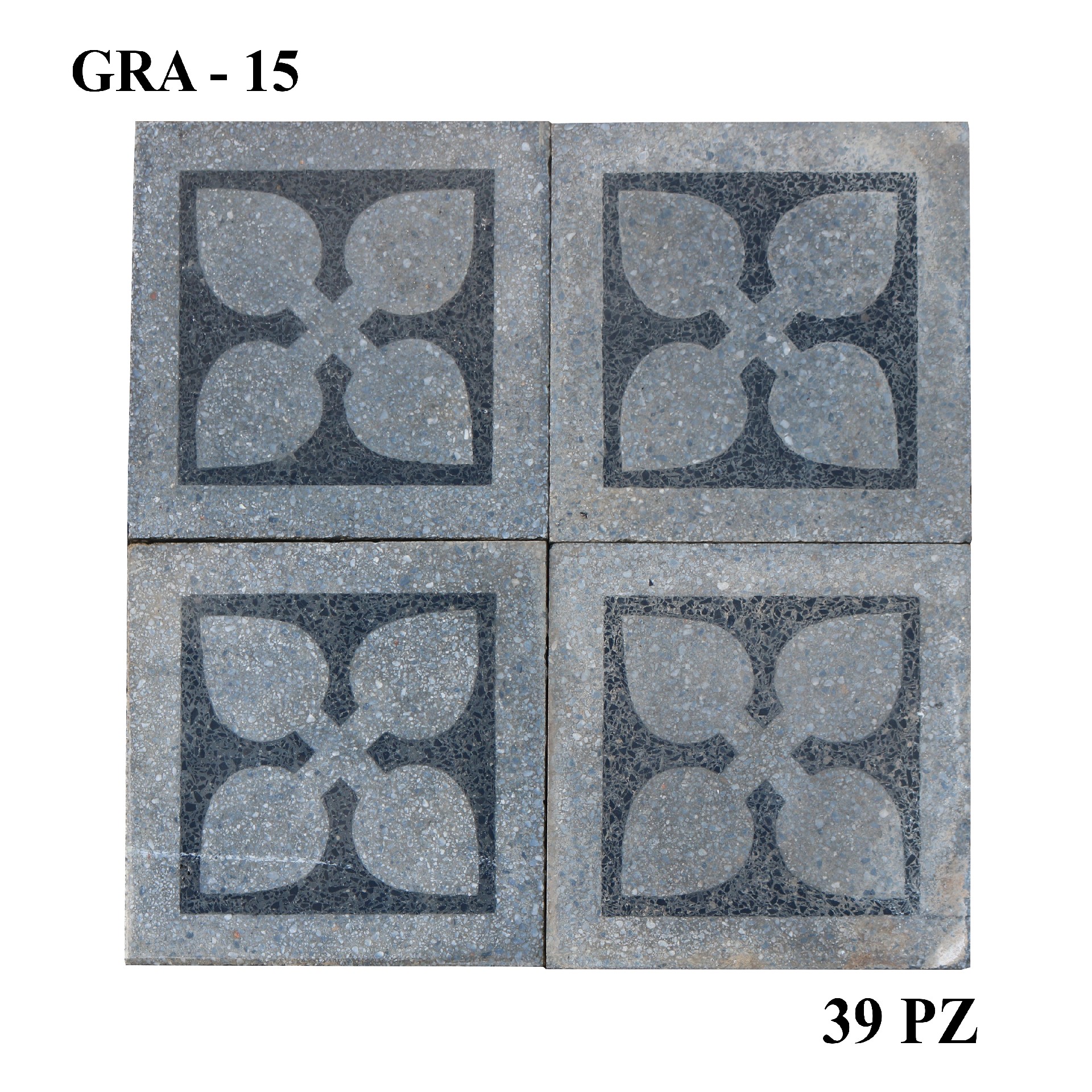 Antica pavimentazione in graniglia cm20x20.  - Cementine e Graniglie - Pavimentazioni Antiche - Prodotti - Antichità Fiorillo