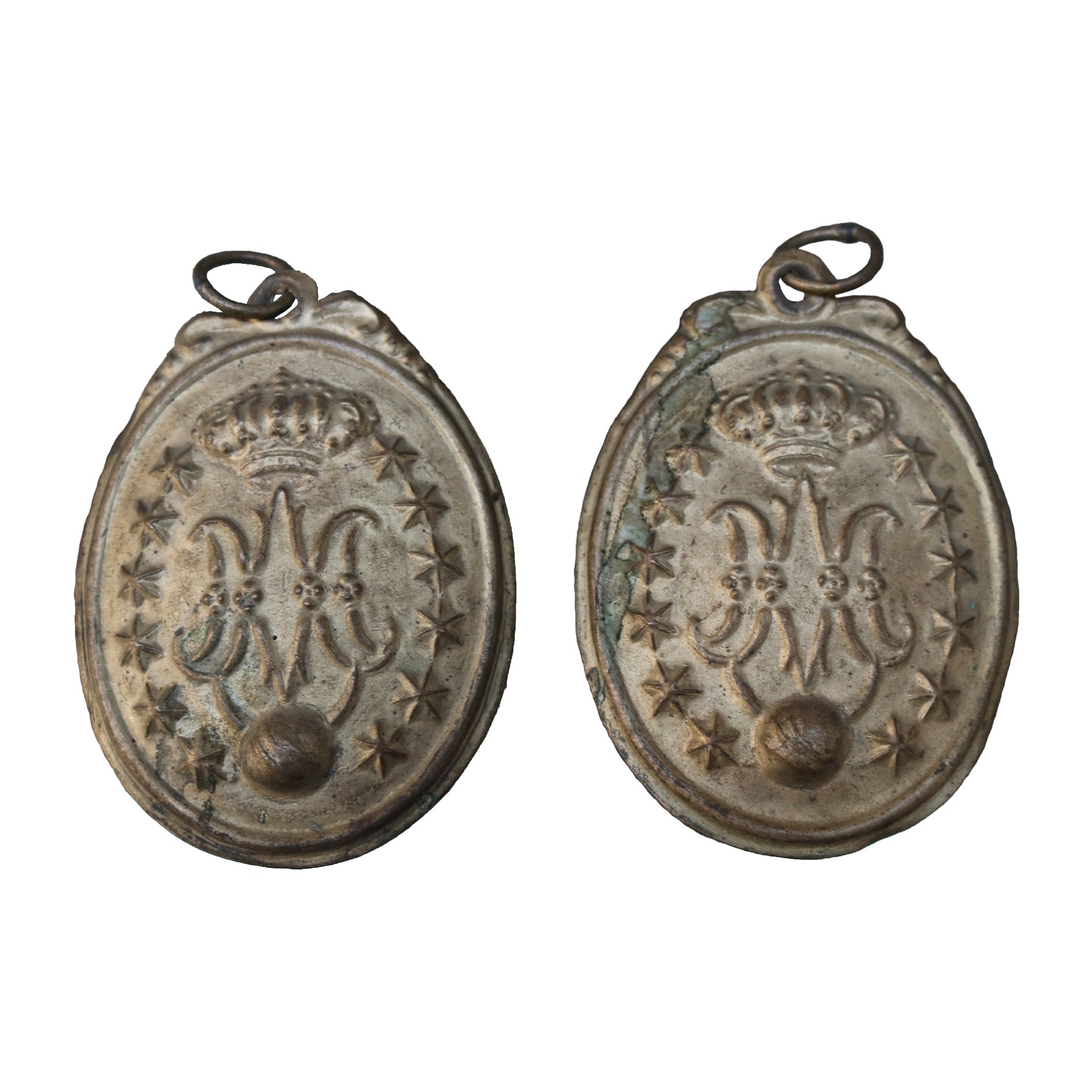 Coppia di antichi medaglioni ex voto. Epoca 1700. - Oggettistica - Oggettistica - Prodotti - Antichità Fiorillo