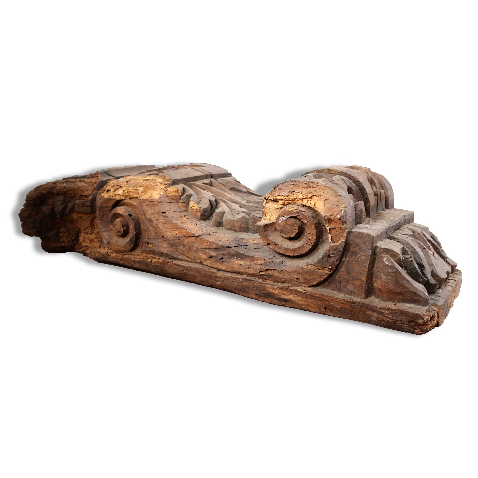 Antica mensola in legno. Epoca XIV. - 1