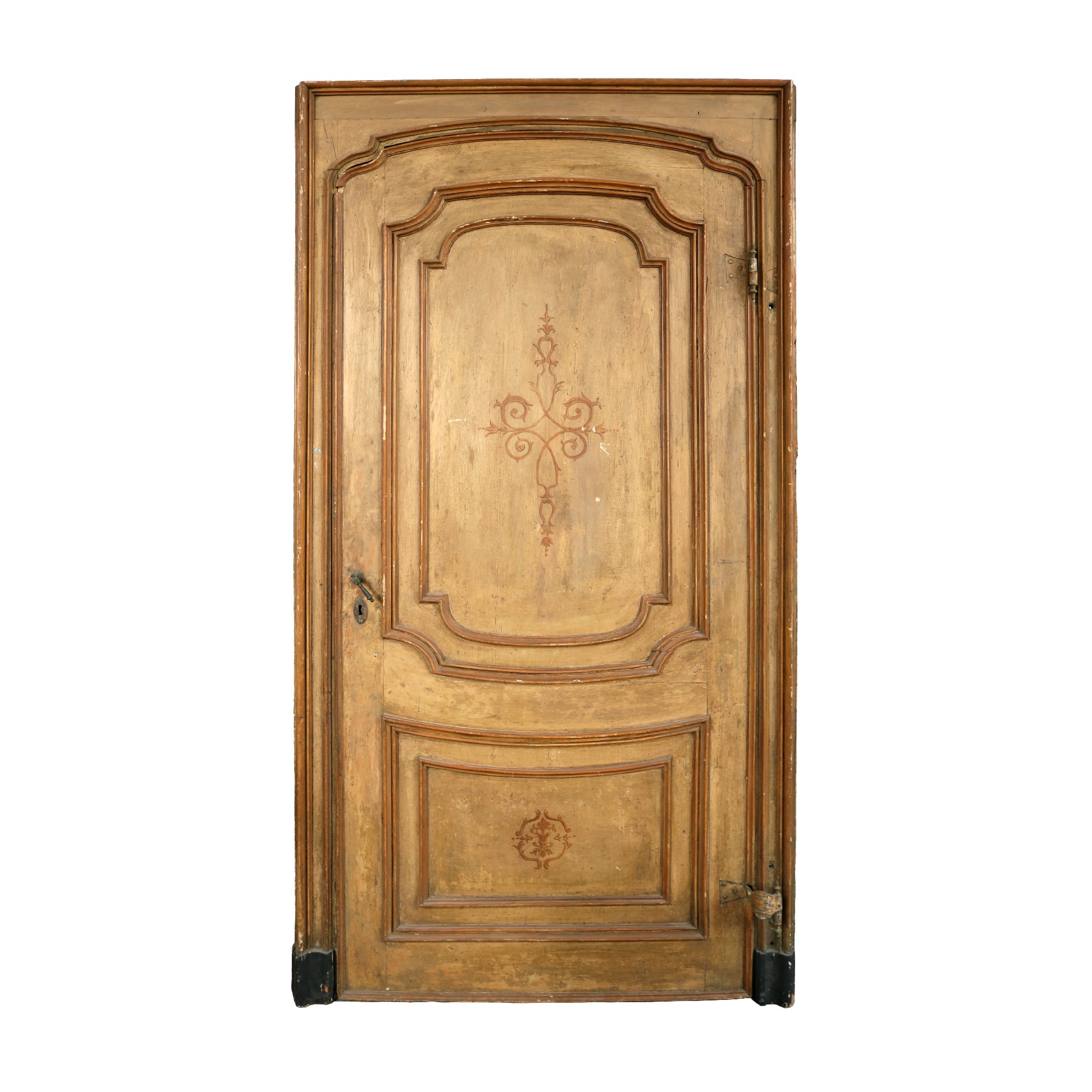 Antica porta laccata.  - Porte Rare - Porte Antiche - Prodotti - Antichità Fiorillo