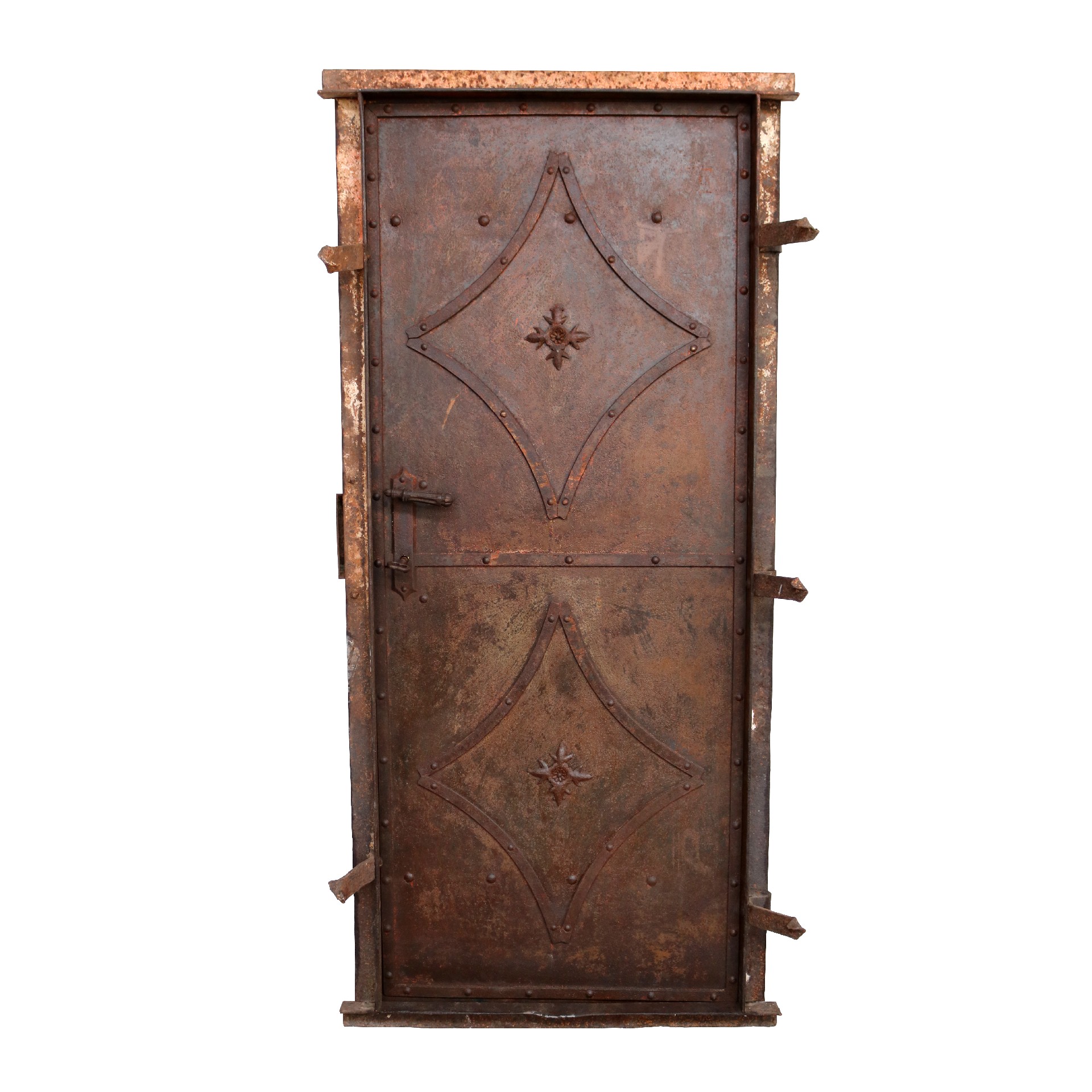 Antica porta in ferro battuto.  - Porte Rare - Porte Antiche - Prodotti - Antichità Fiorillo