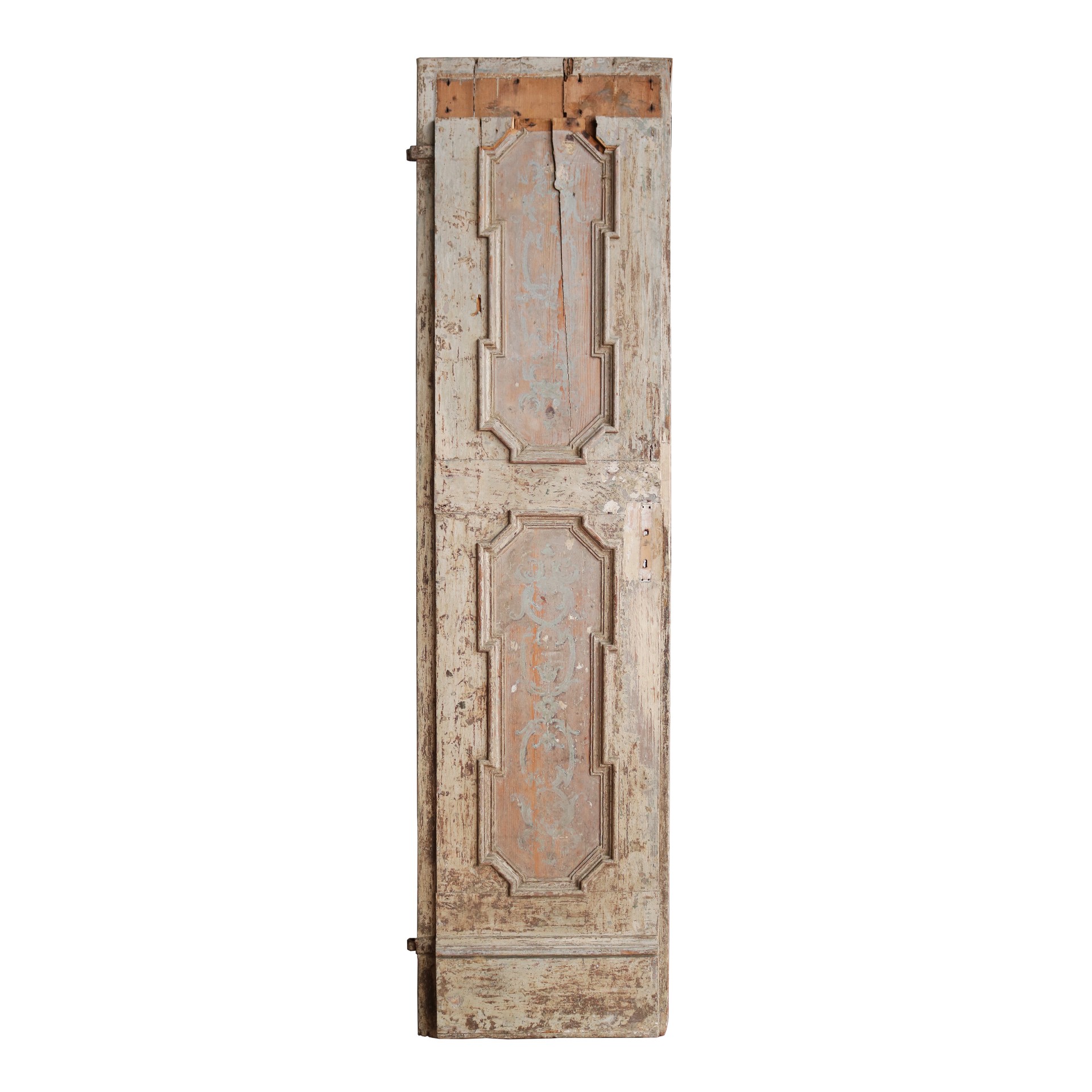 Antica porta laccata e dipinta. Epoca Luigi XIV. - Porte Rare - Porte Antiche - Prodotti - Antichità Fiorillo