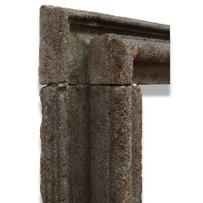 Antique stone fireplace, 184x131 cm h. 