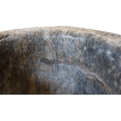 Ancient marble mortar. 