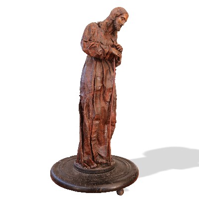 Rara Scultura raffigurante Cristo. Epoca XVIII sec. 