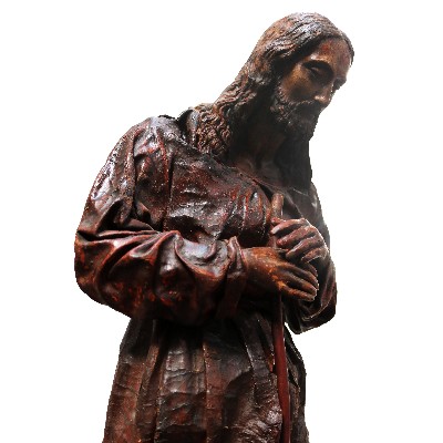 Rara Scultura raffigurante Cristo. Epoca XVIII sec. 