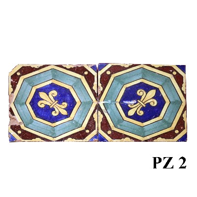 Antiche piastrelle in maiolica. 