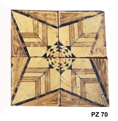 Antica pavimentazione in maiolica 