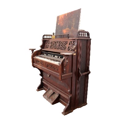 Antico organo in legno. 