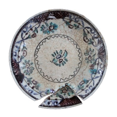 Antico piatto in maiolica. Epoca inizi 1900. 