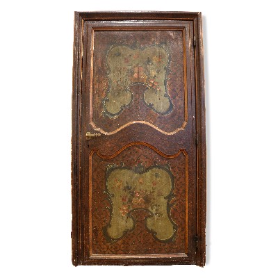 Porta ad anta singola laccata e dipinta. - Porte Rare - Porte Antiche - Prodotti - Antichità Fiorillo