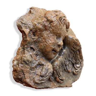 Putto alato in Terracotta. 