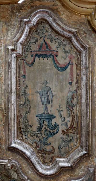 Quattro antiche porte dipinte. Epoca 1600. 