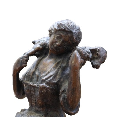 Antica scultura in bronzo. Epoca inizi 1900. 